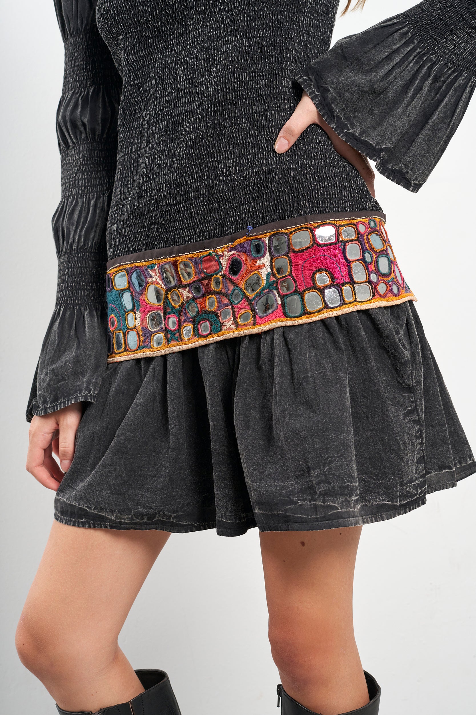 LEANDRA SHORT BLACK DRESS