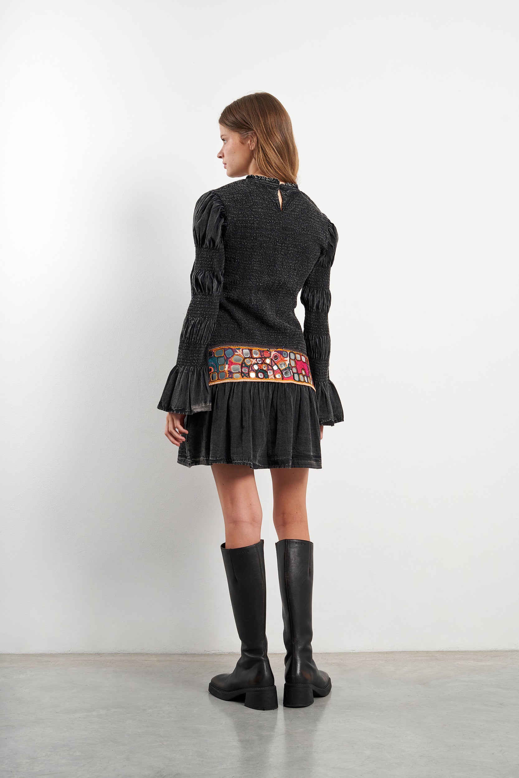 LEANDRA SHORT BLACK DRESS
