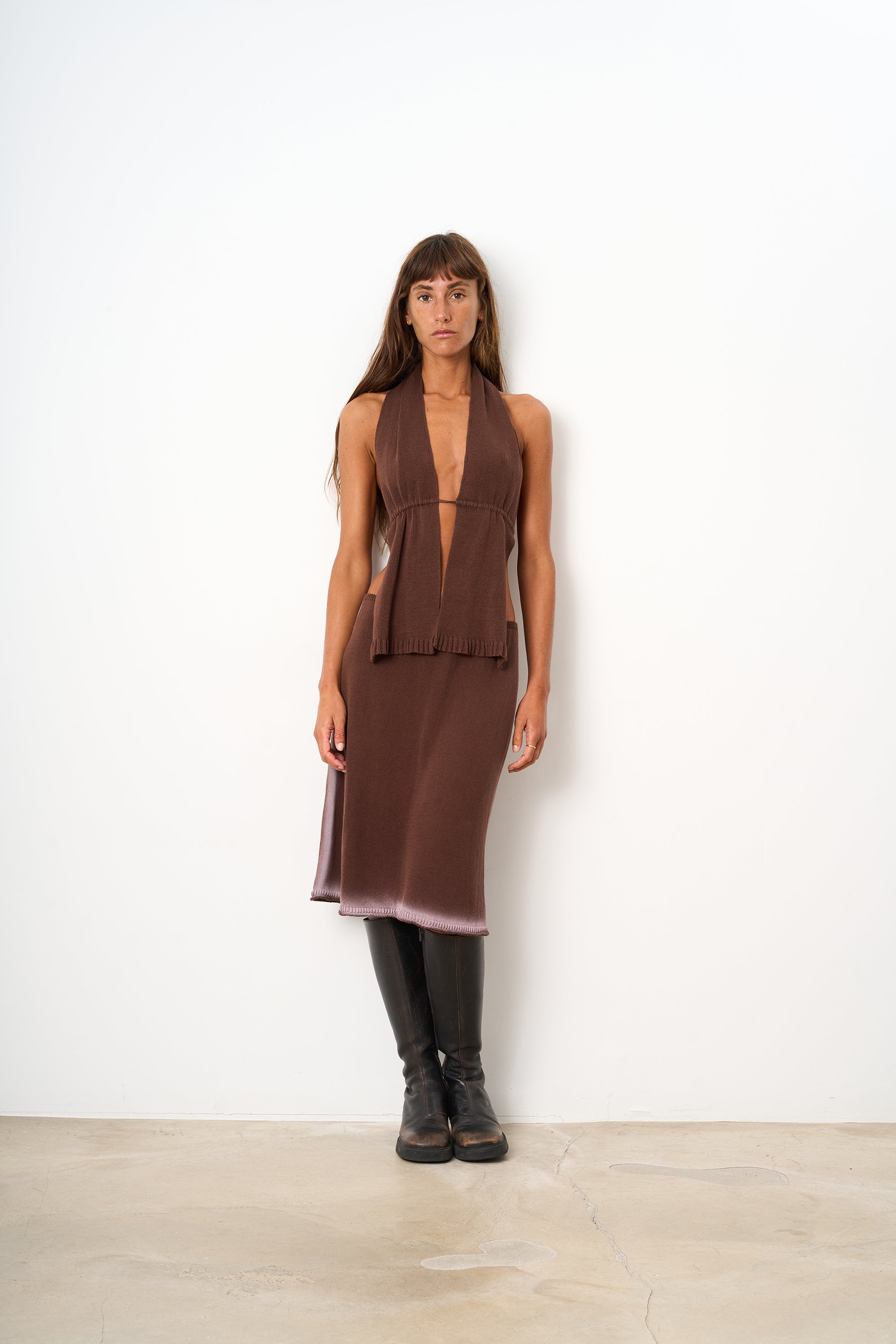 Isabel Midi Skirt Brown