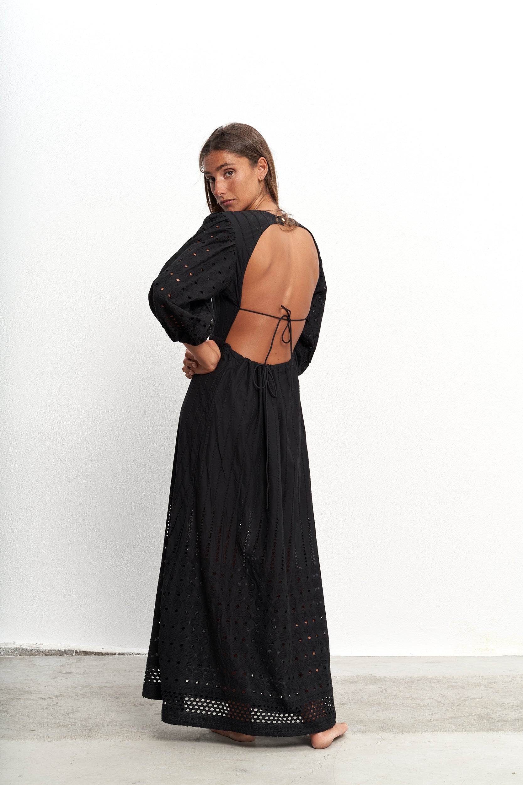 Bruna Black Dress