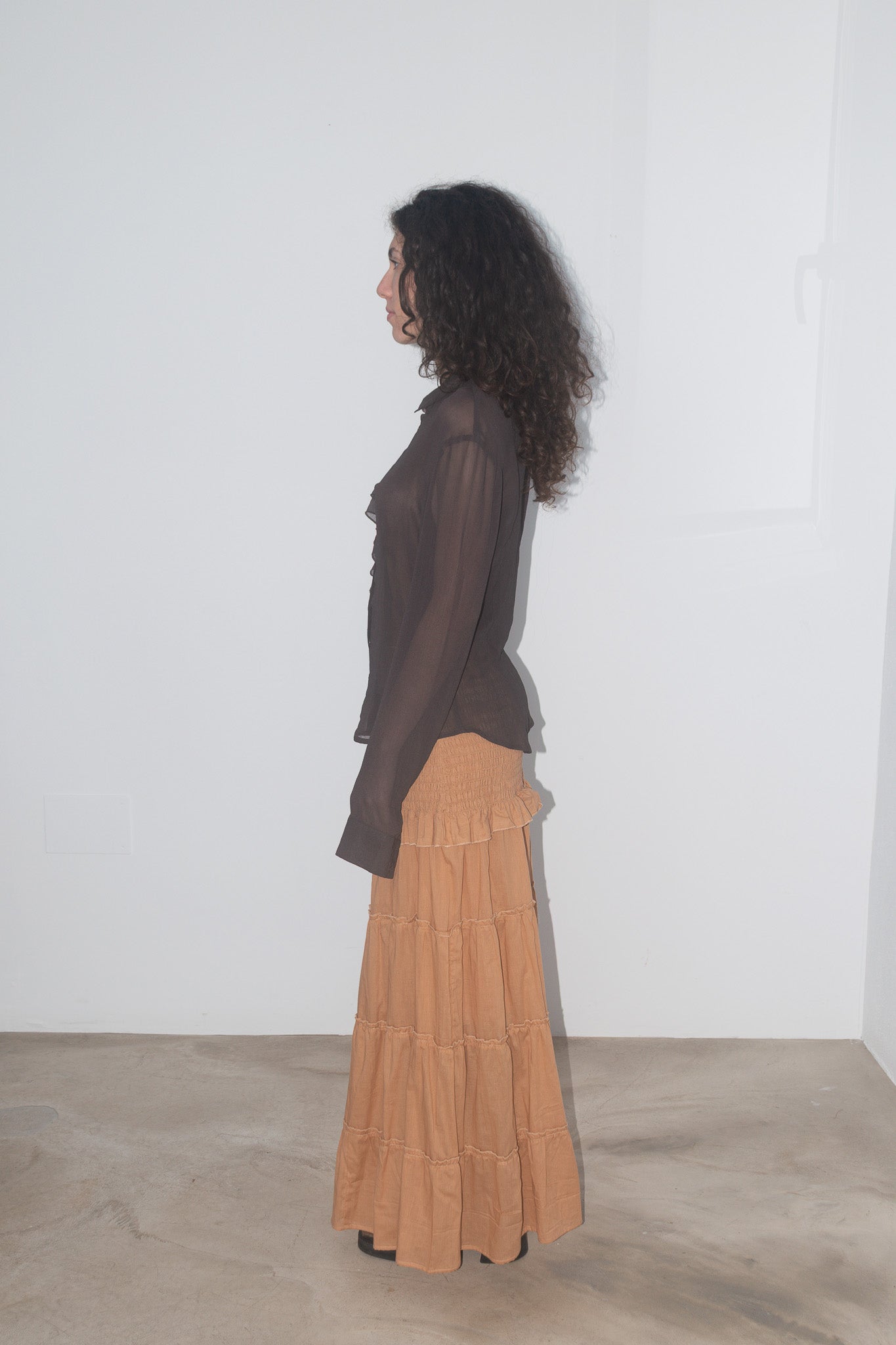 Roma Long Skirt Camel