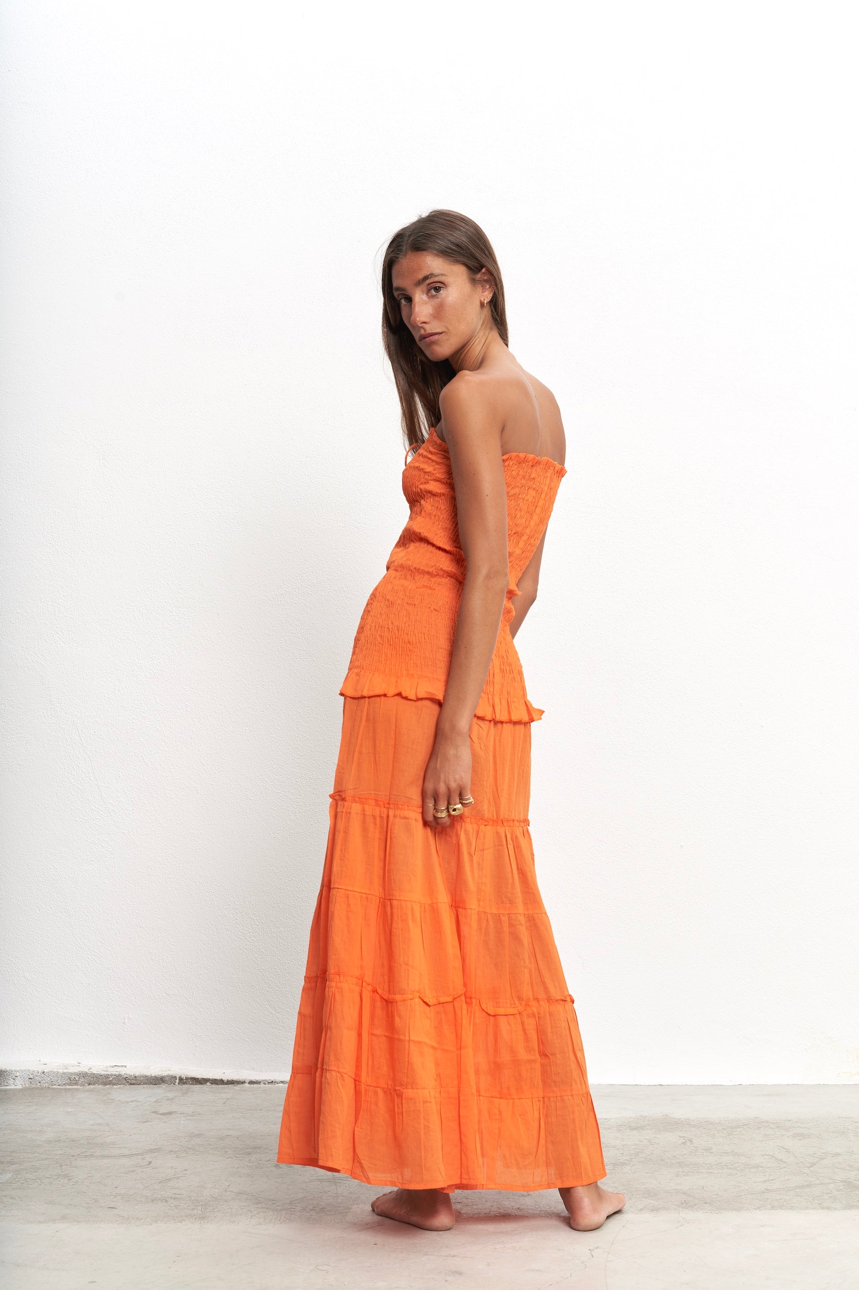 Roma Orange Dress