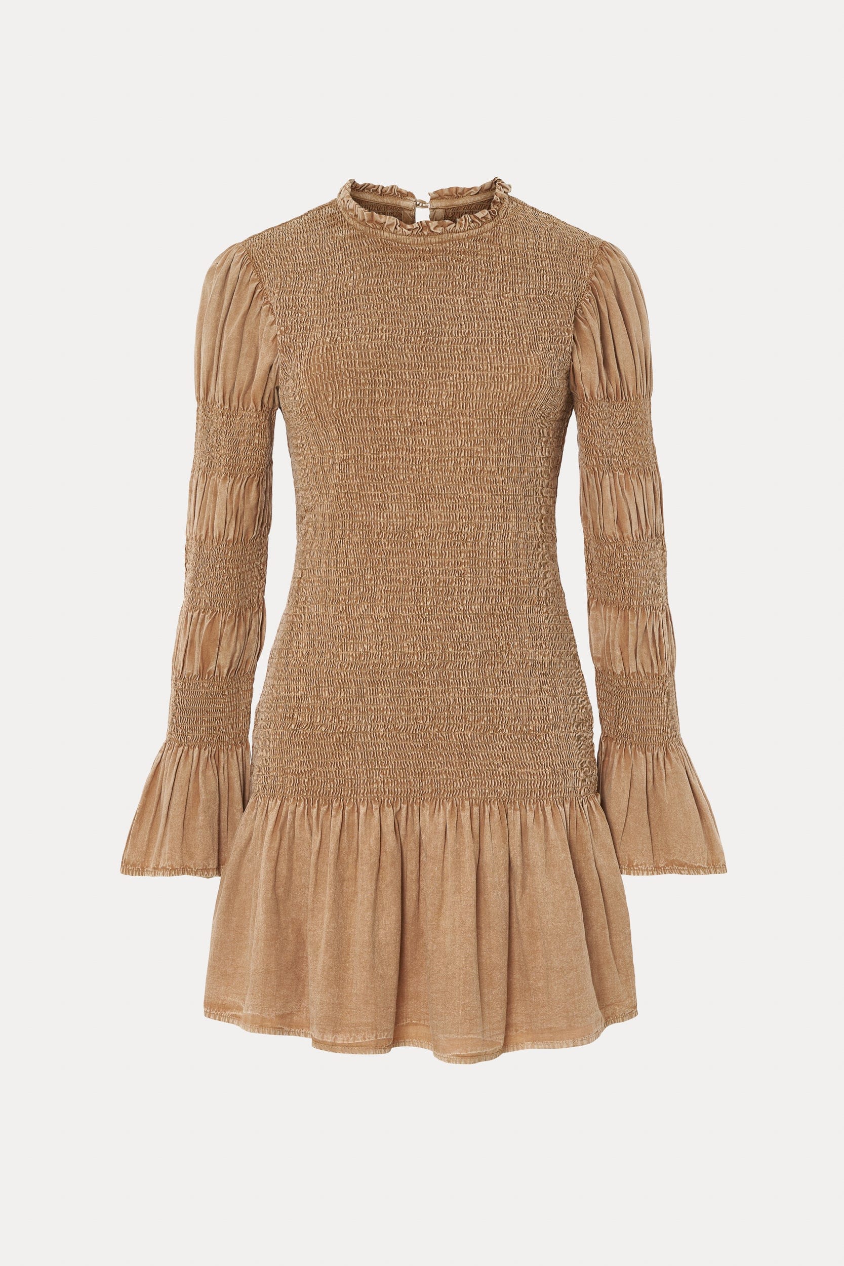 Leandra Short Camel Dress