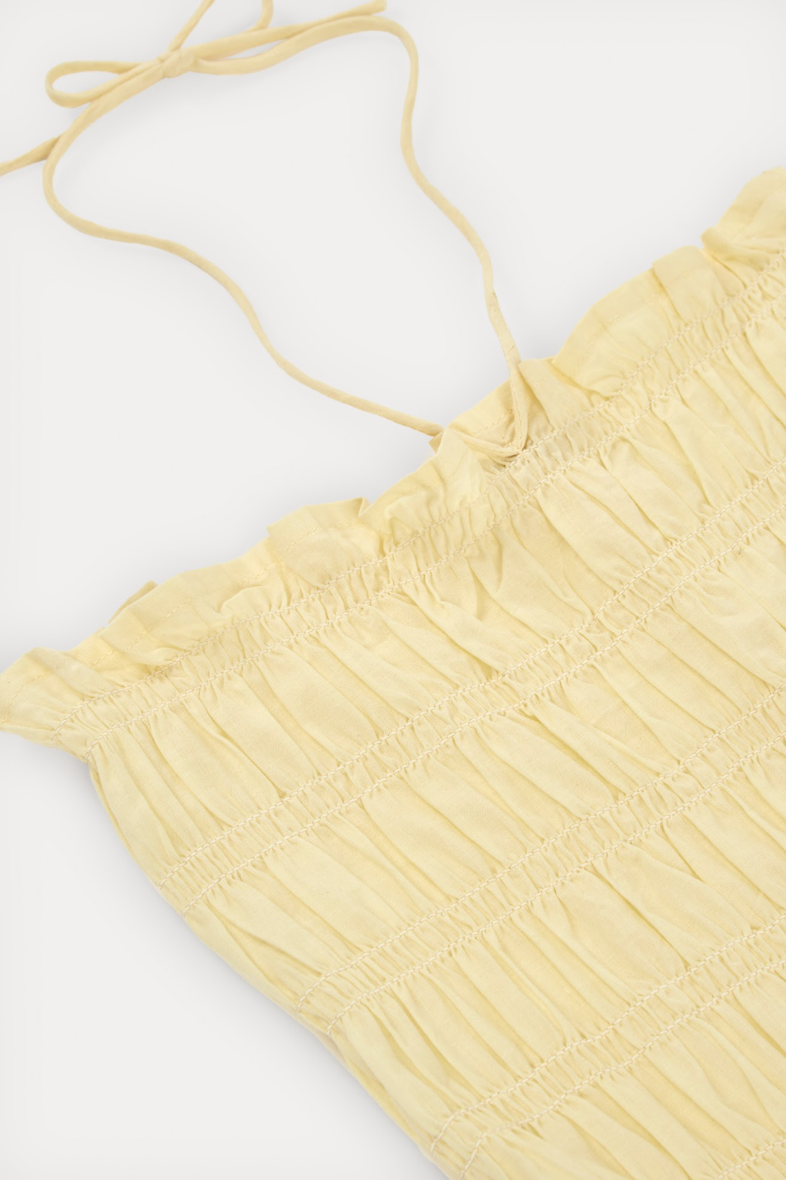 Par Strapless Dress Yellow