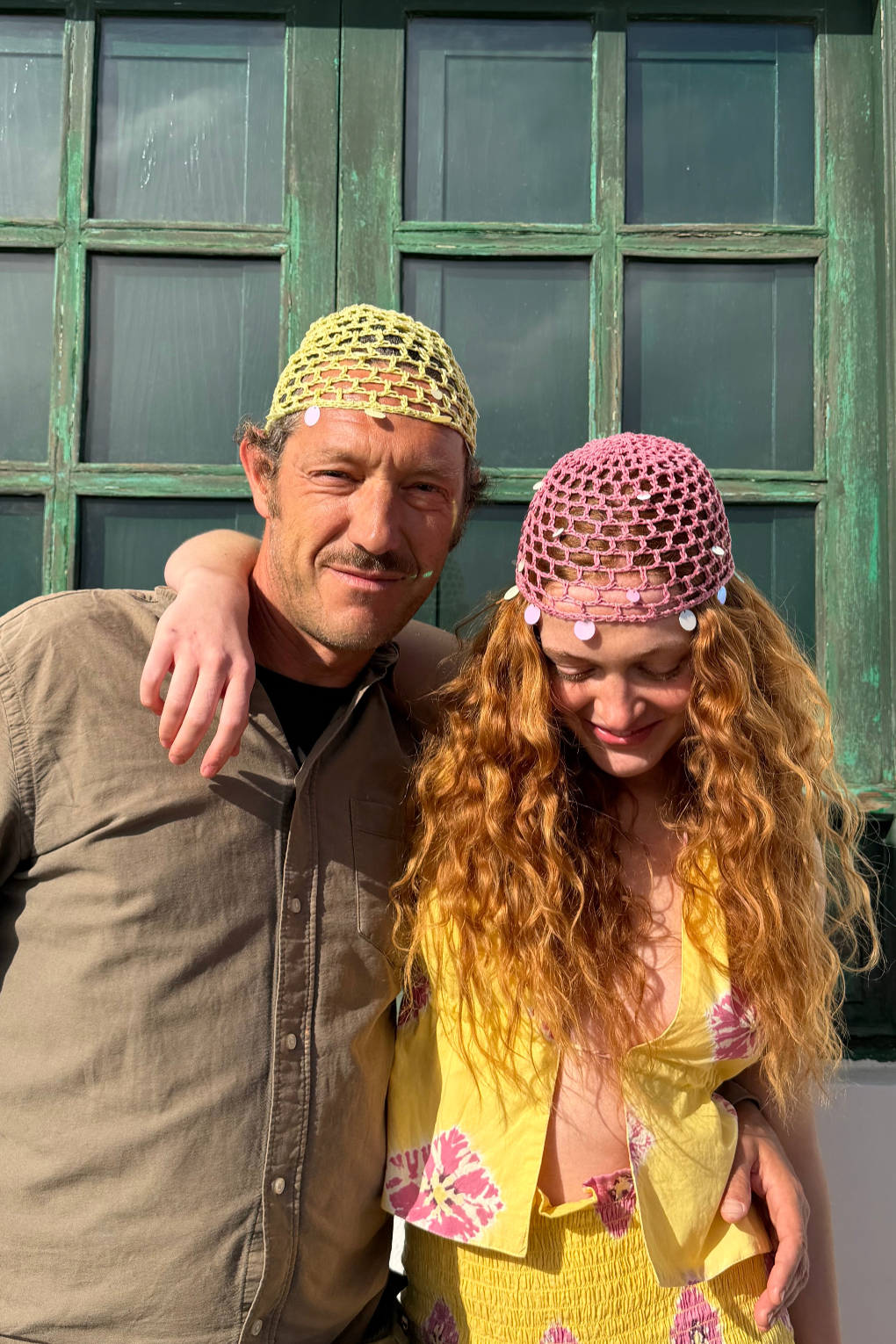 Yellow Sequins Hat