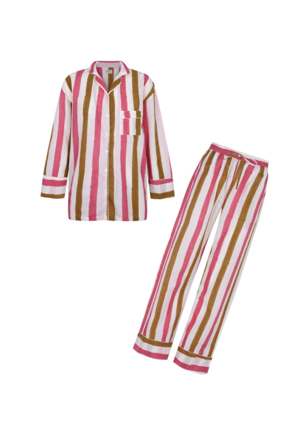 Pijama Par y escala pink