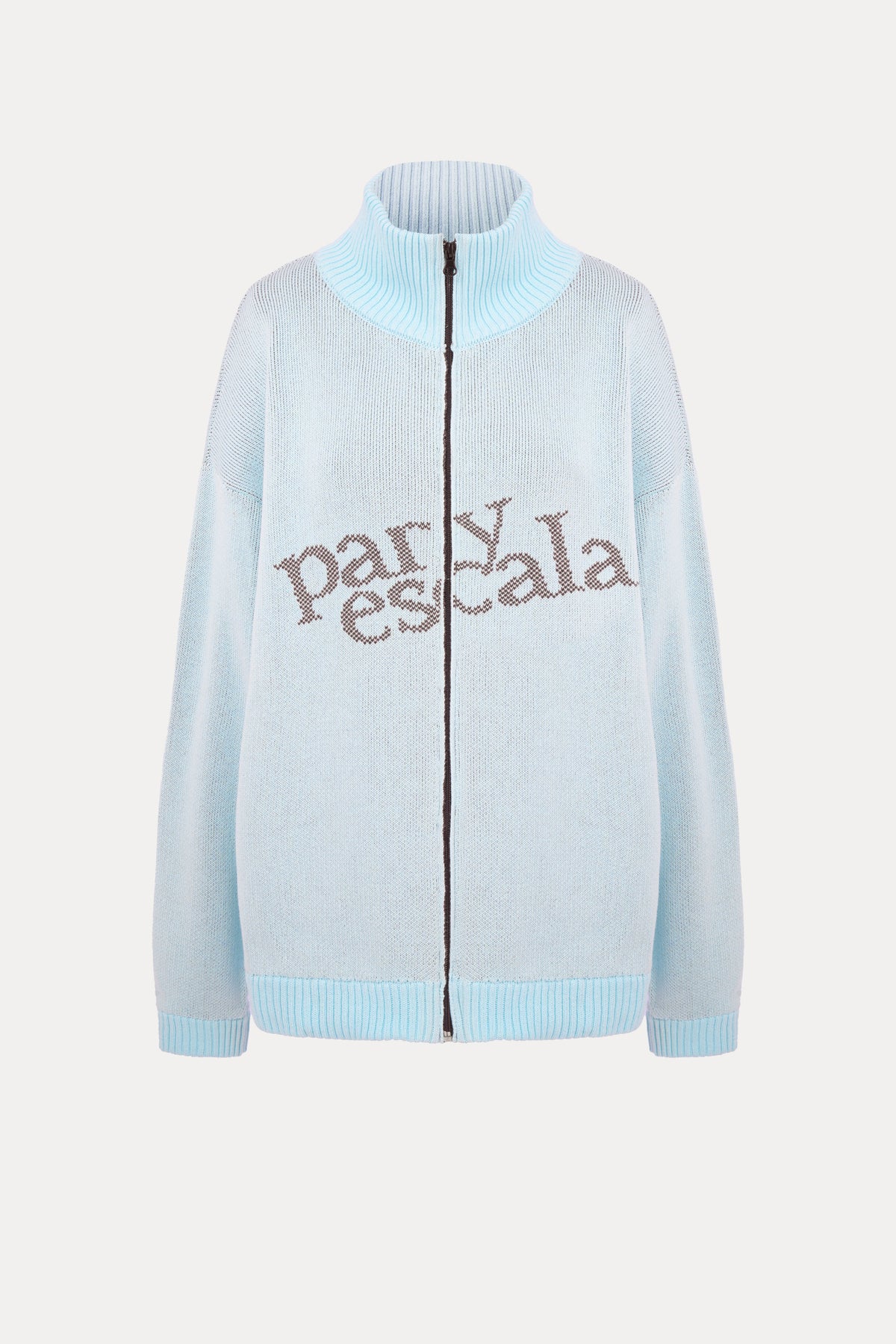 Zipper Cardigan Blue