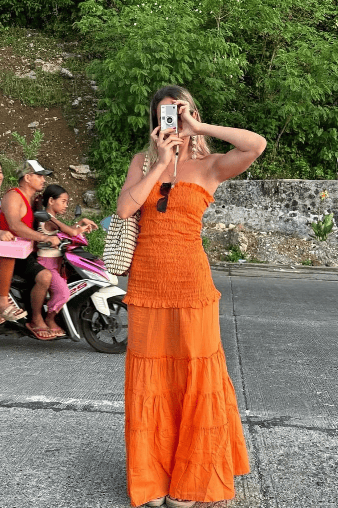 Roma Orange Dress