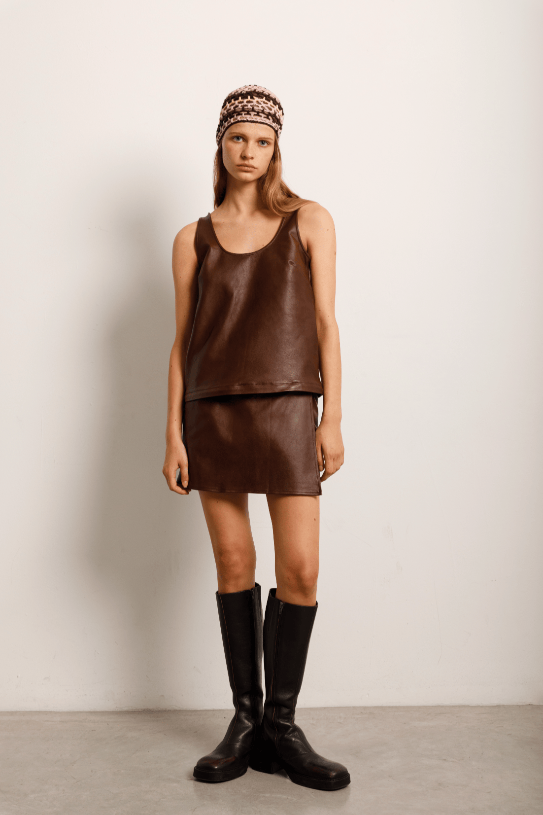 Indira Leather Dress