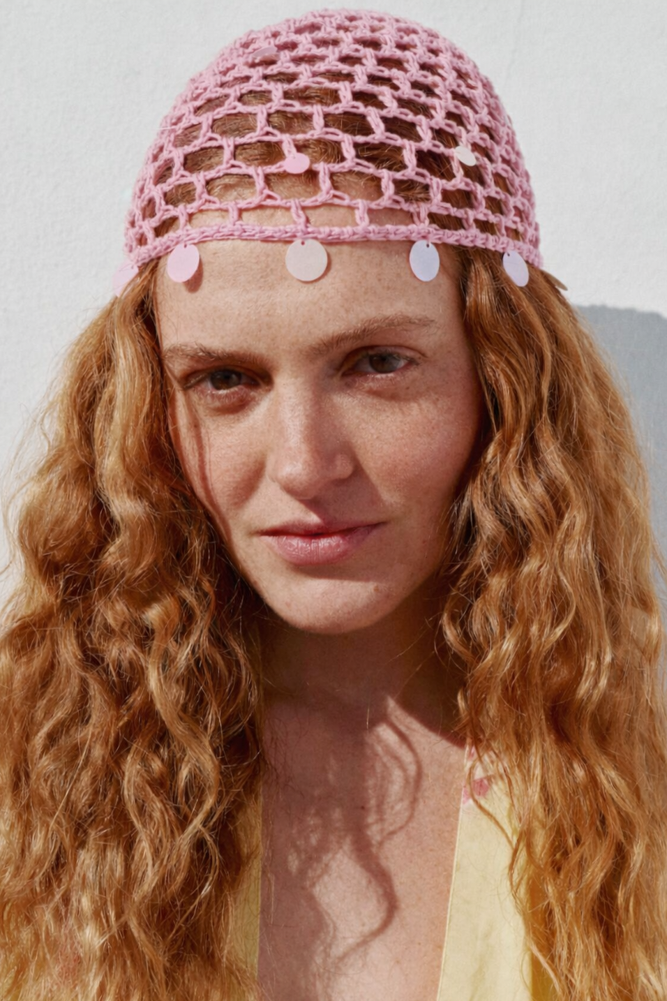 Pink Sequins Hat