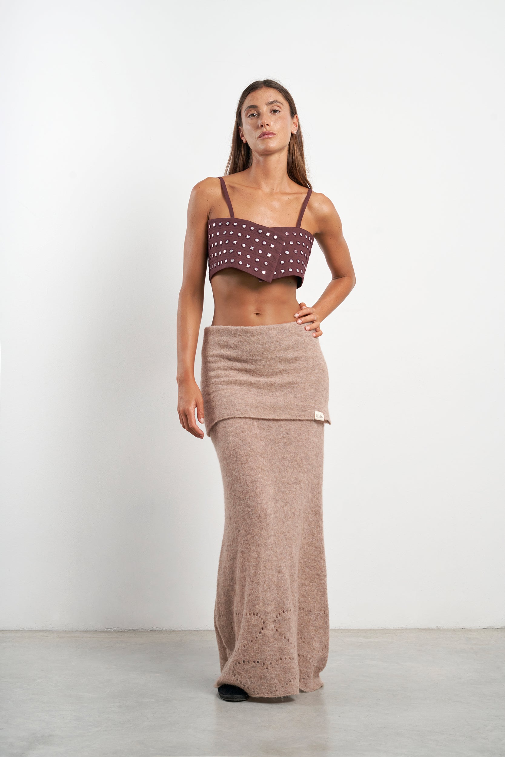 Indira Brown Top
