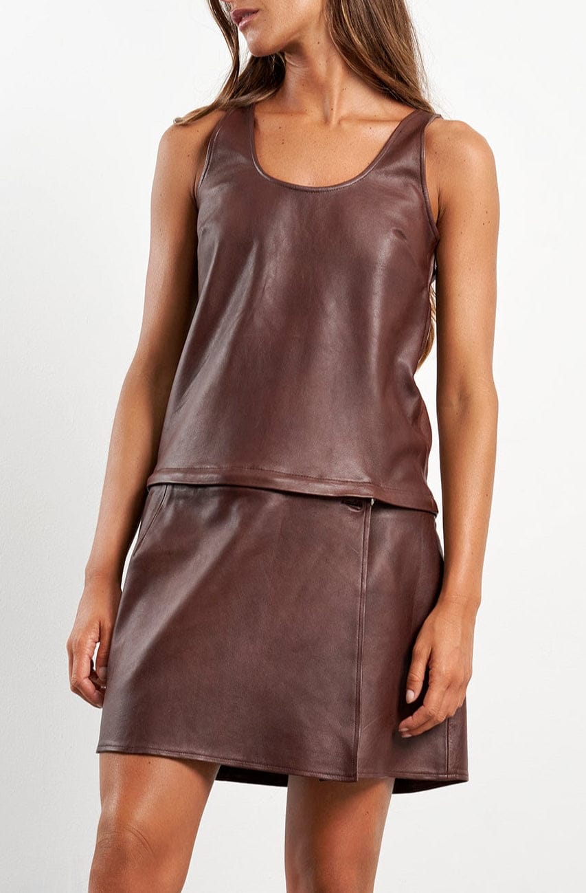 Indira Leather Dress