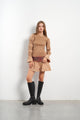 Leandra Short Camel Dress