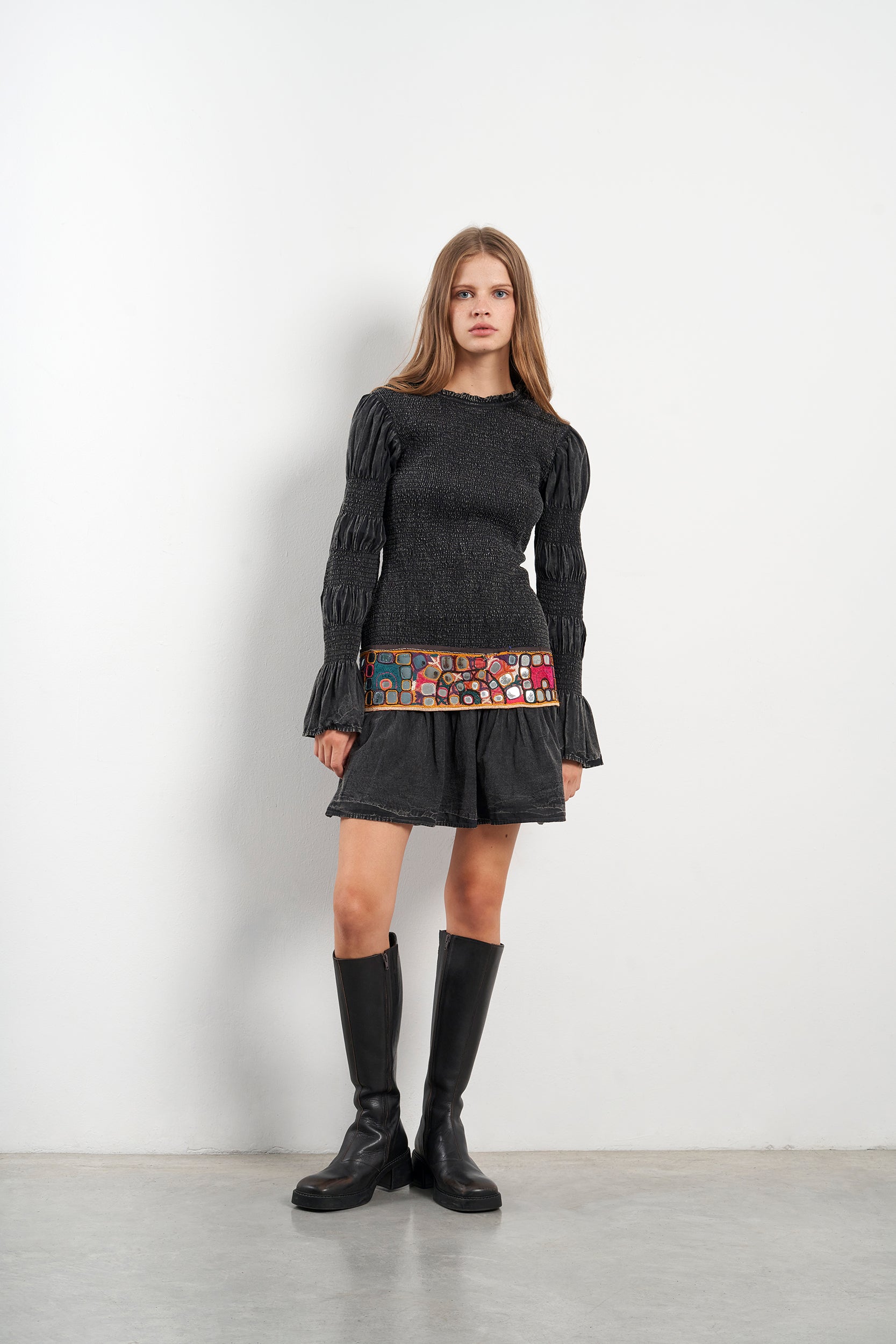 LEANDRA SHORT BLACK DRESS
