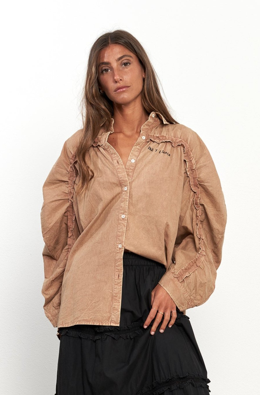 CARLOTA CAMEL SHIRT