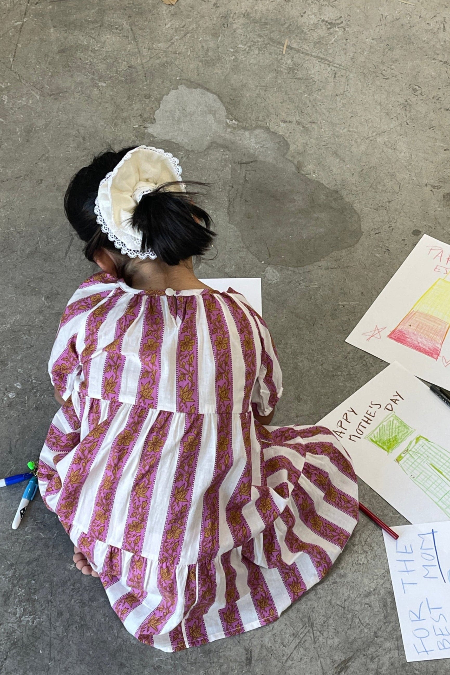 Elena Pink Kids Dress