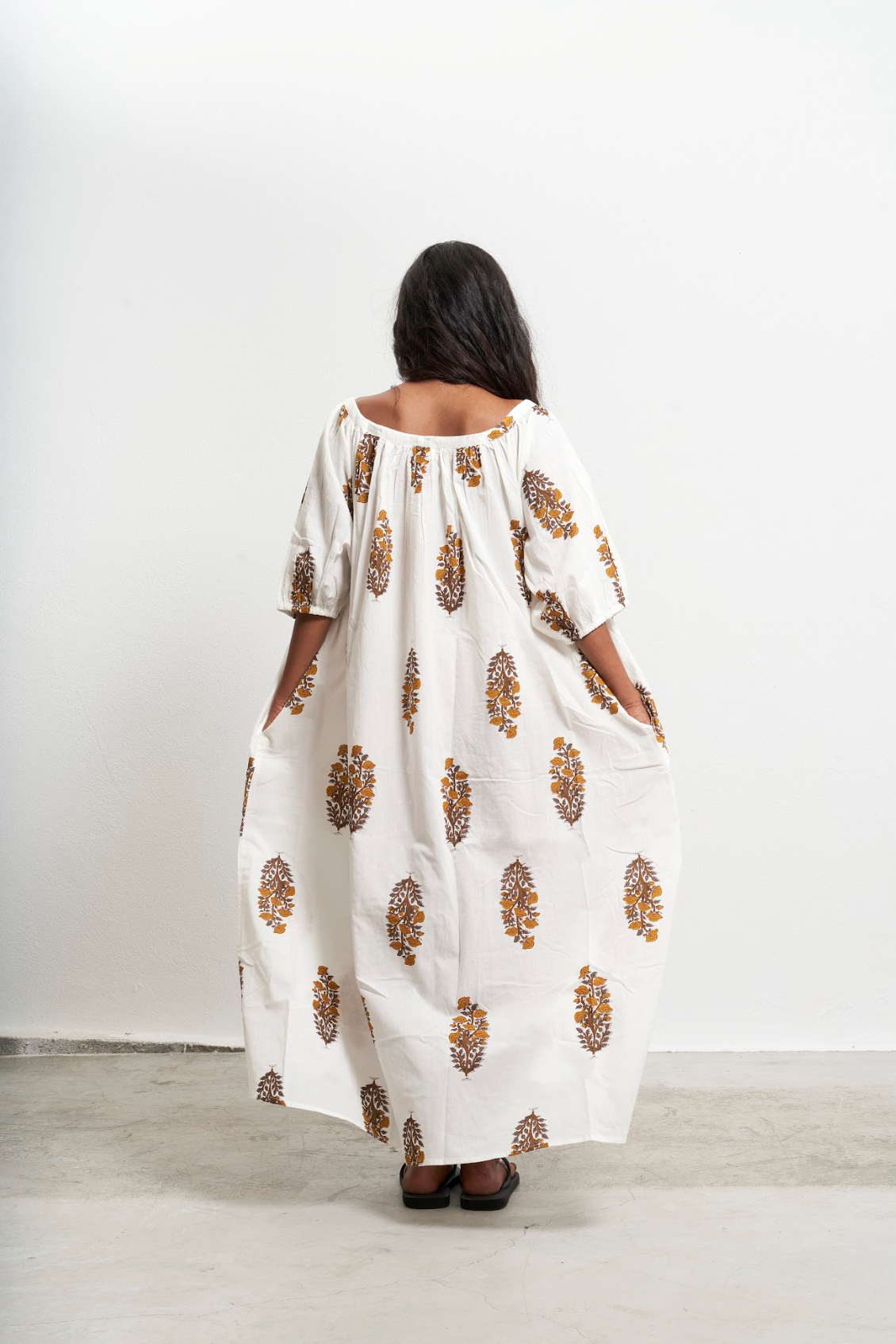 JUSTINA MUSTARD DRESS 