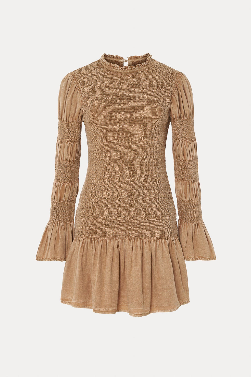 Leandra Short Camel Dress
