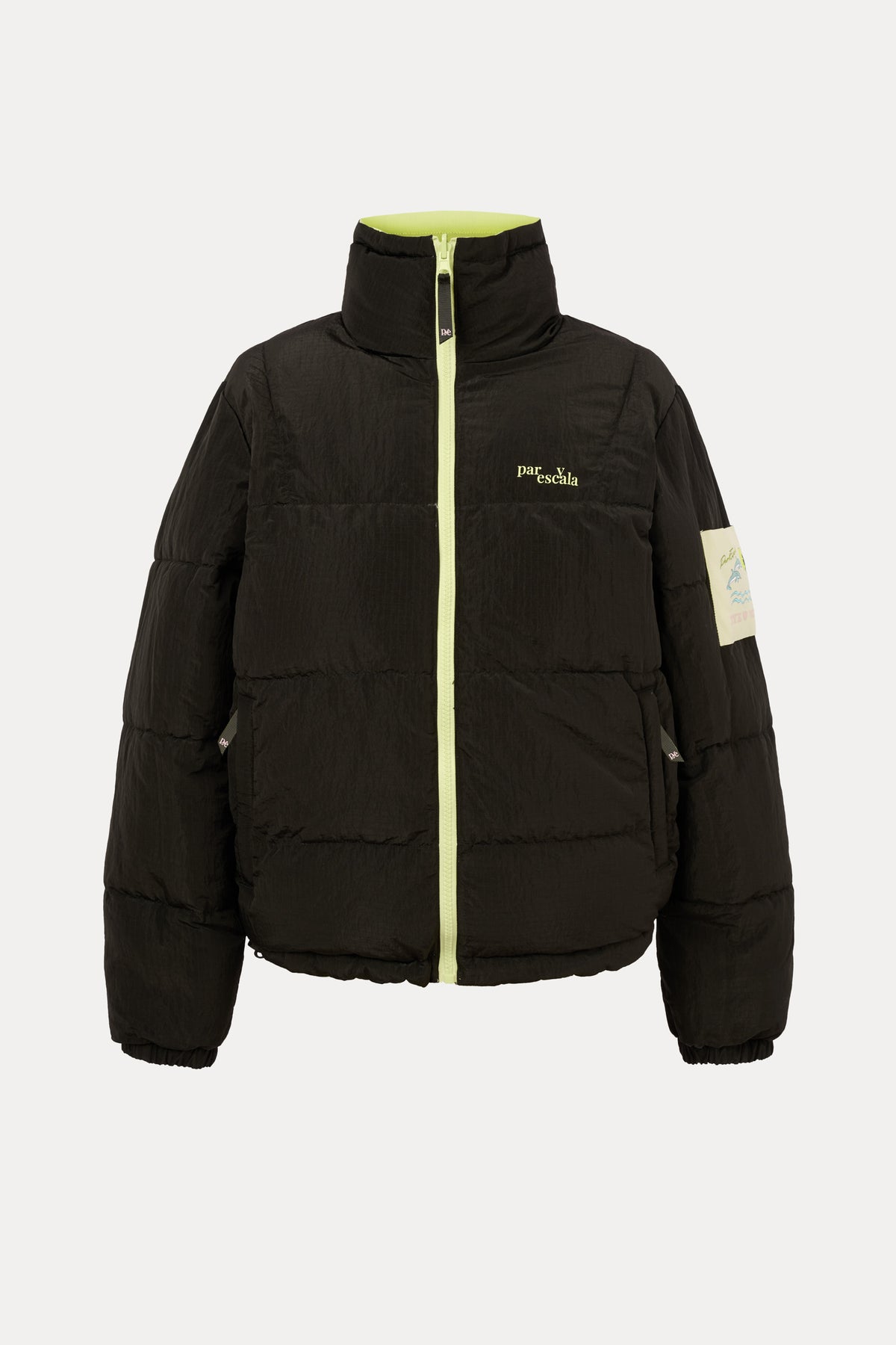 Palm Wende-Steppjacke Gelb/Schwarz