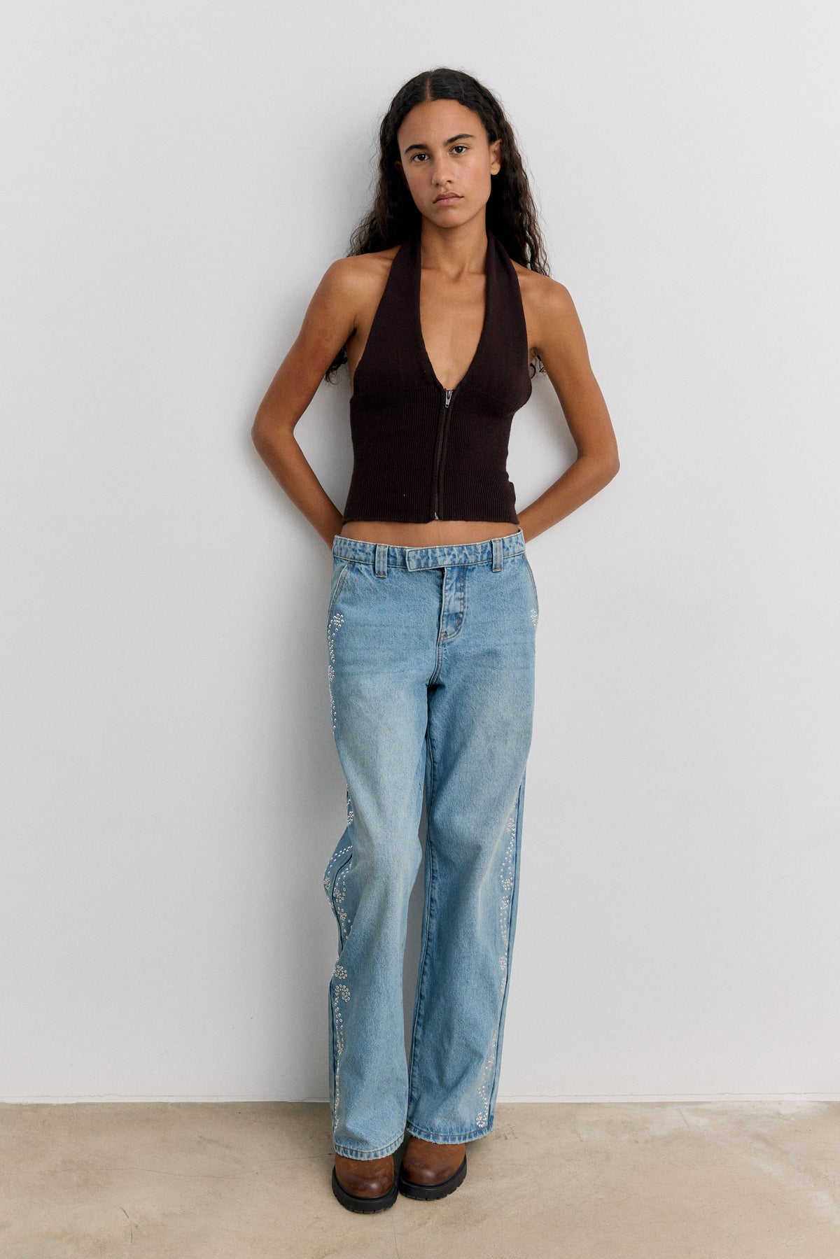 Flor Brown Top