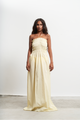 Strapless Yellow Dress