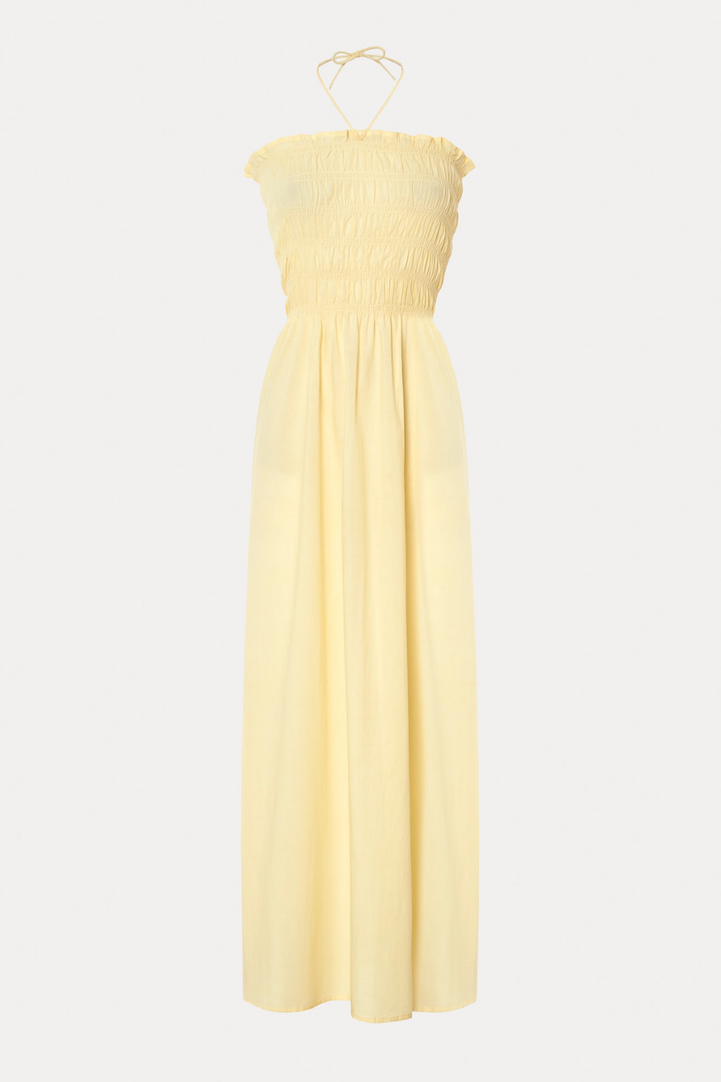Strapless Yellow Dress