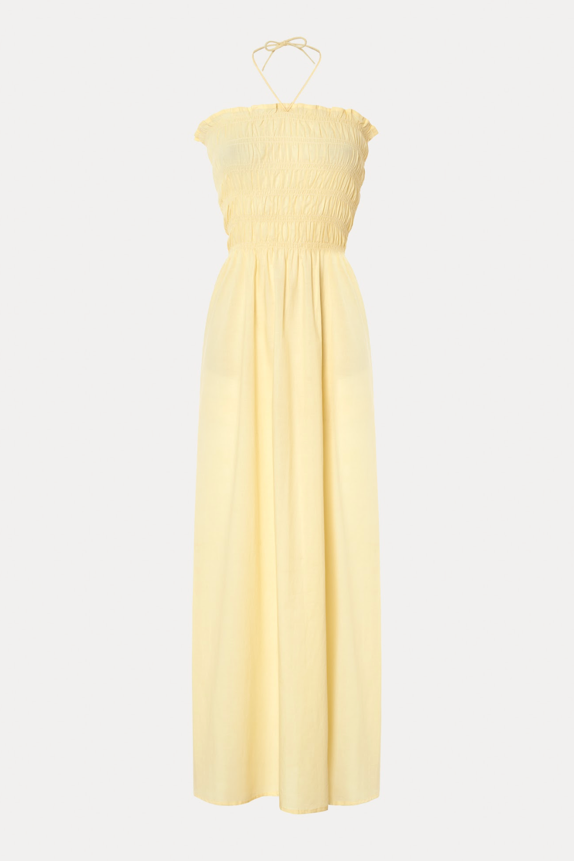 Par Strapless Dress Yellow