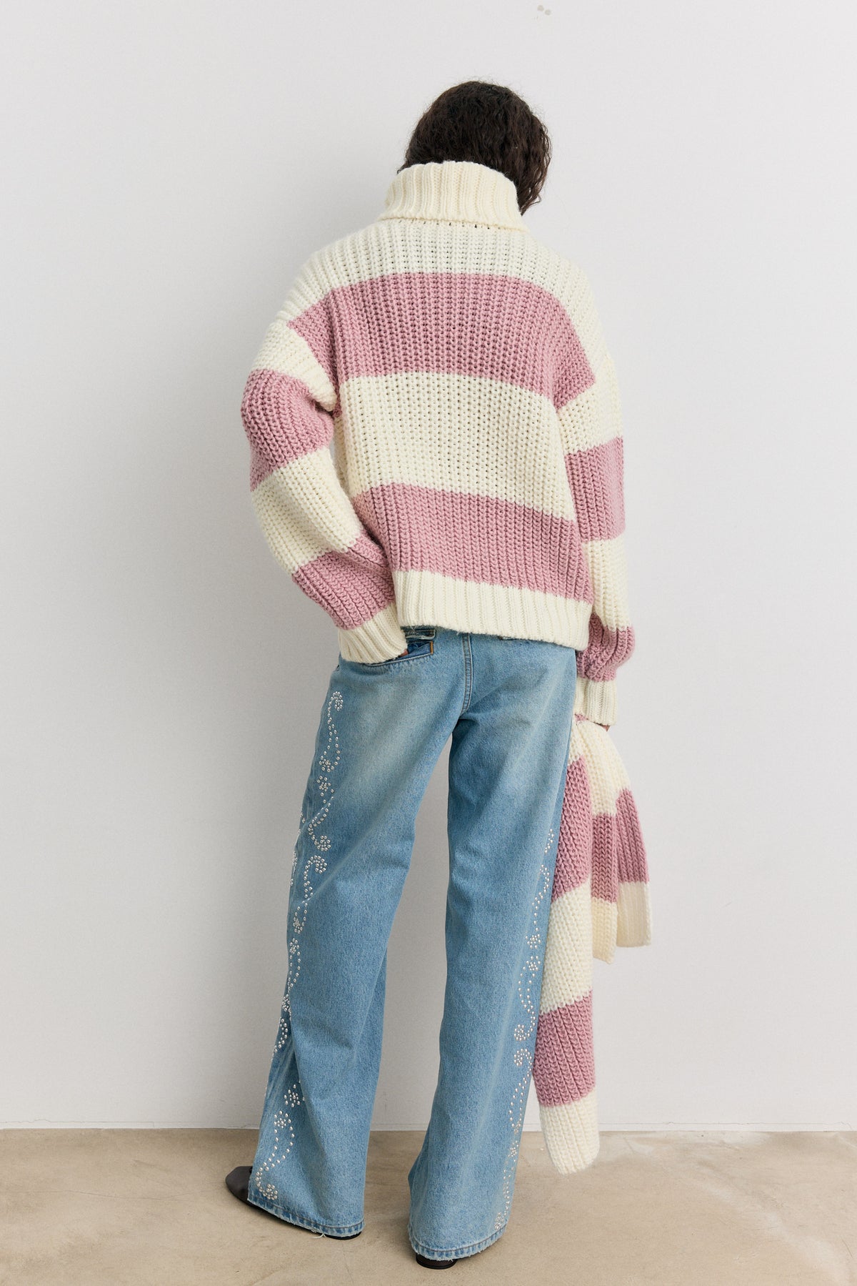Zopfmuster-Pullover