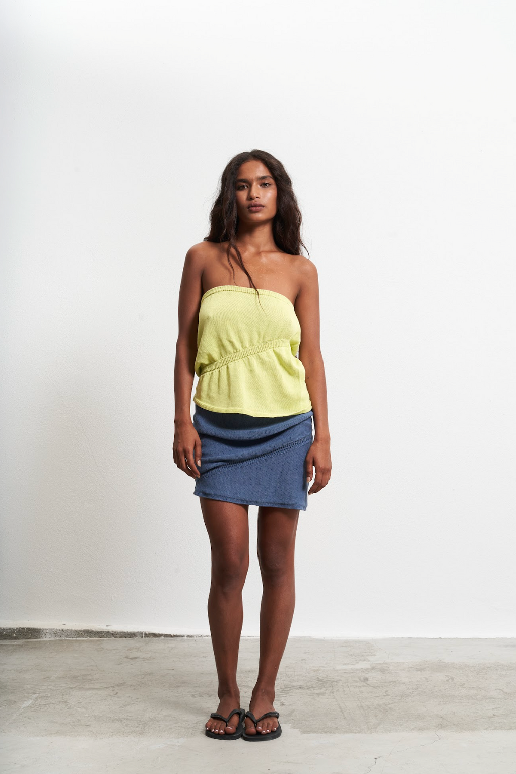 Tati Top/Skirt Lime