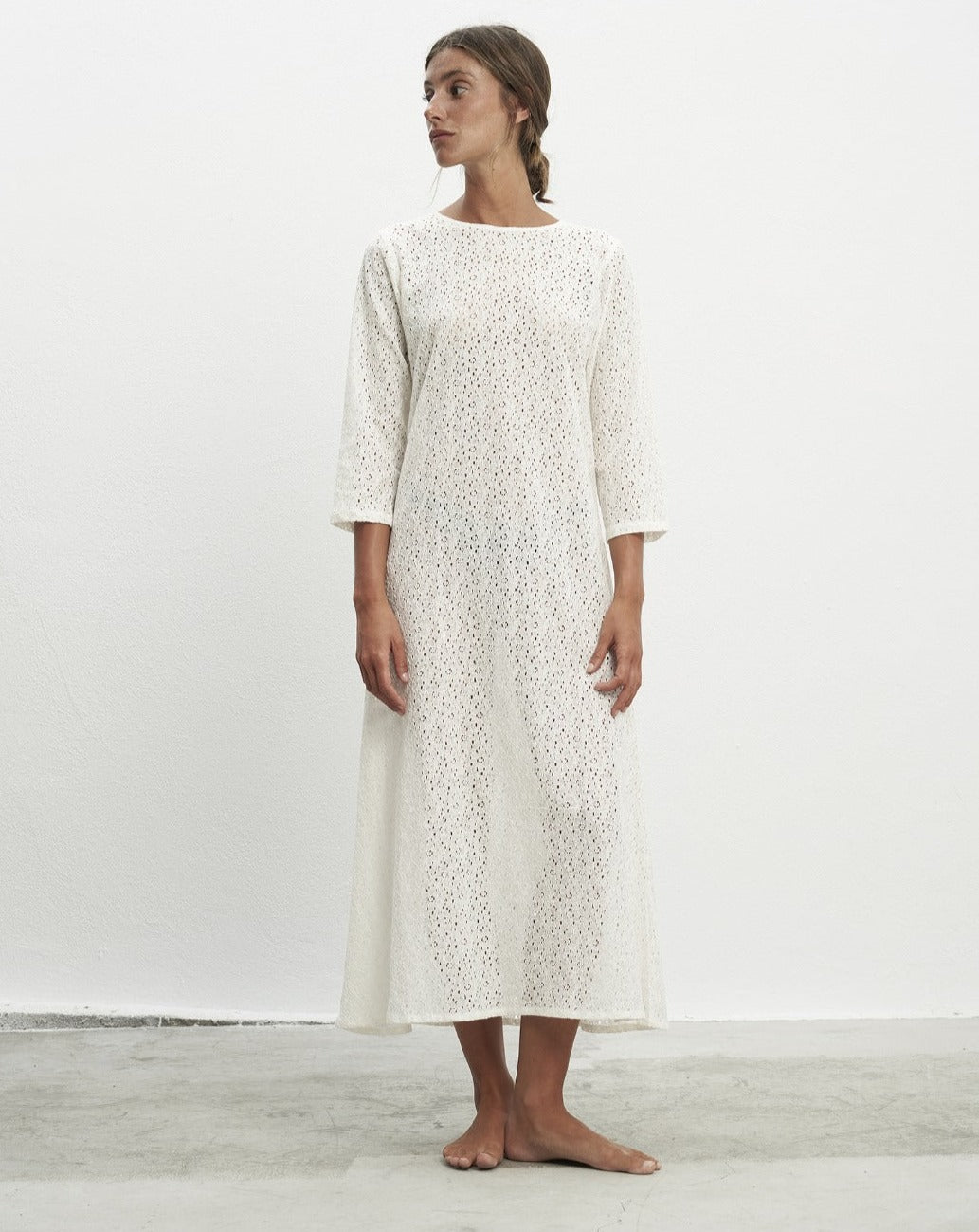 ALLEGRA WHITE DRESS - Par y escala