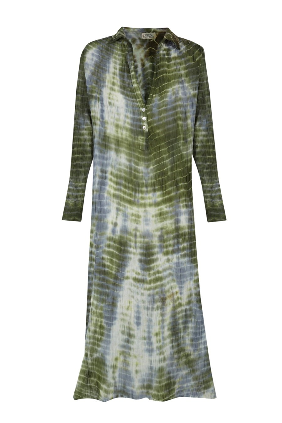 AMELIA GREEN DRESS - Par y escala