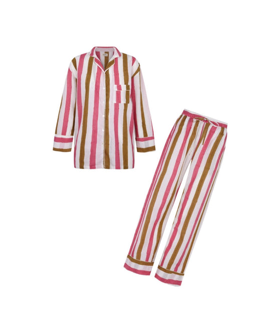 Pijama Par y escala pink