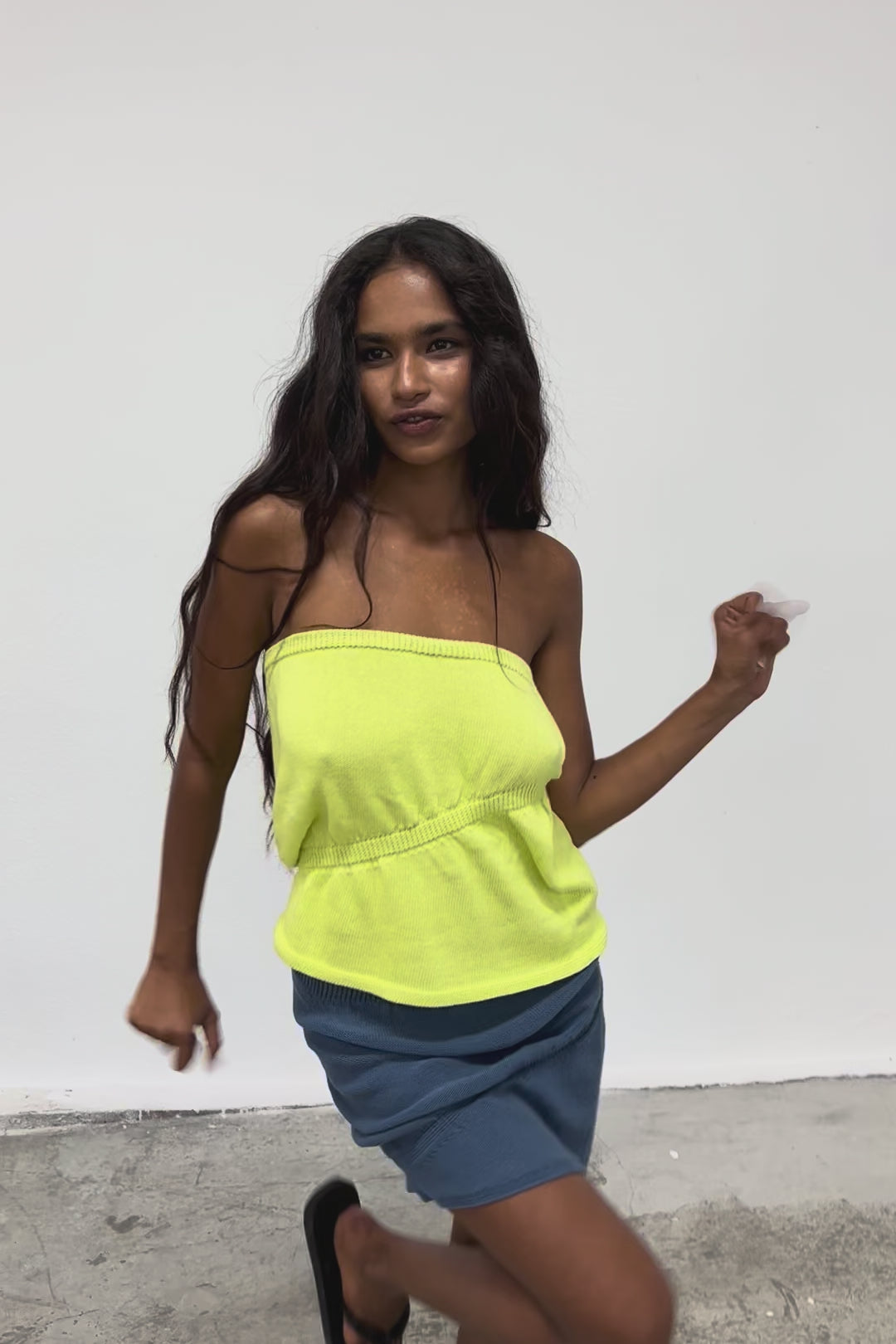 Tati Top/Skirt Lime