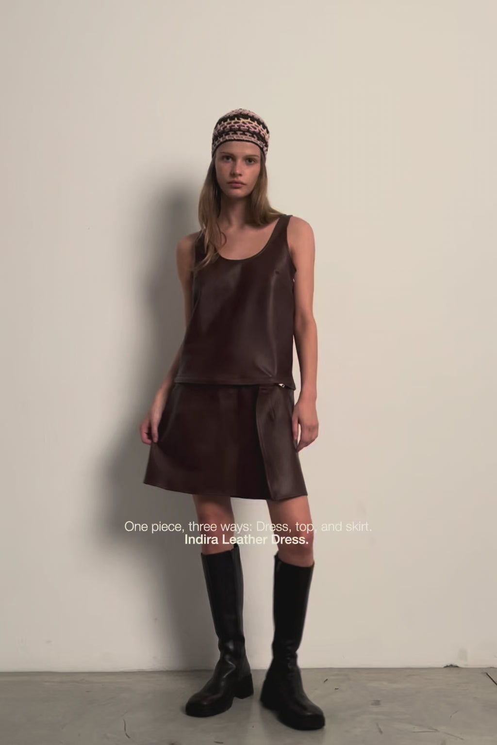 Indira Leather Dress