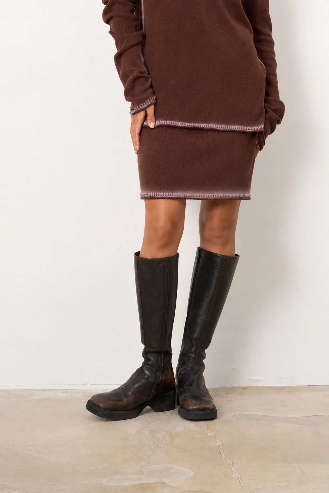 Isabel Midi Skirt Brown